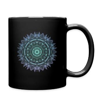 Yoga et Bouddhisme Mandala Coloré - Mug uni - noir - Droite