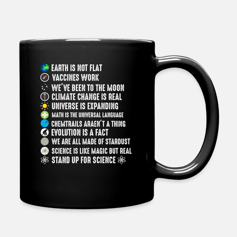 La Terre n’est pas plate - Pour la science - Mug uni - noir