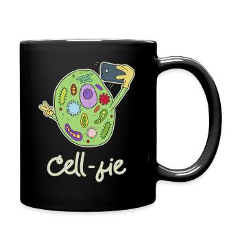 Funny Science Tee, Chemistry design, CellFie - Mug uni - noir - Droite
