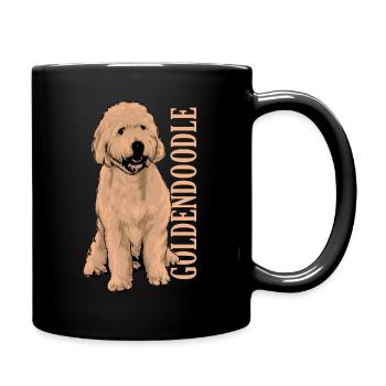 Goldendoodle - Full Colour Mug - black - Right