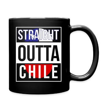 Chile - Tasse einfarbig - Schwarz - Rechts