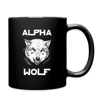 Alpha Wolf Wildlife - Mug uni - noir - Droite
