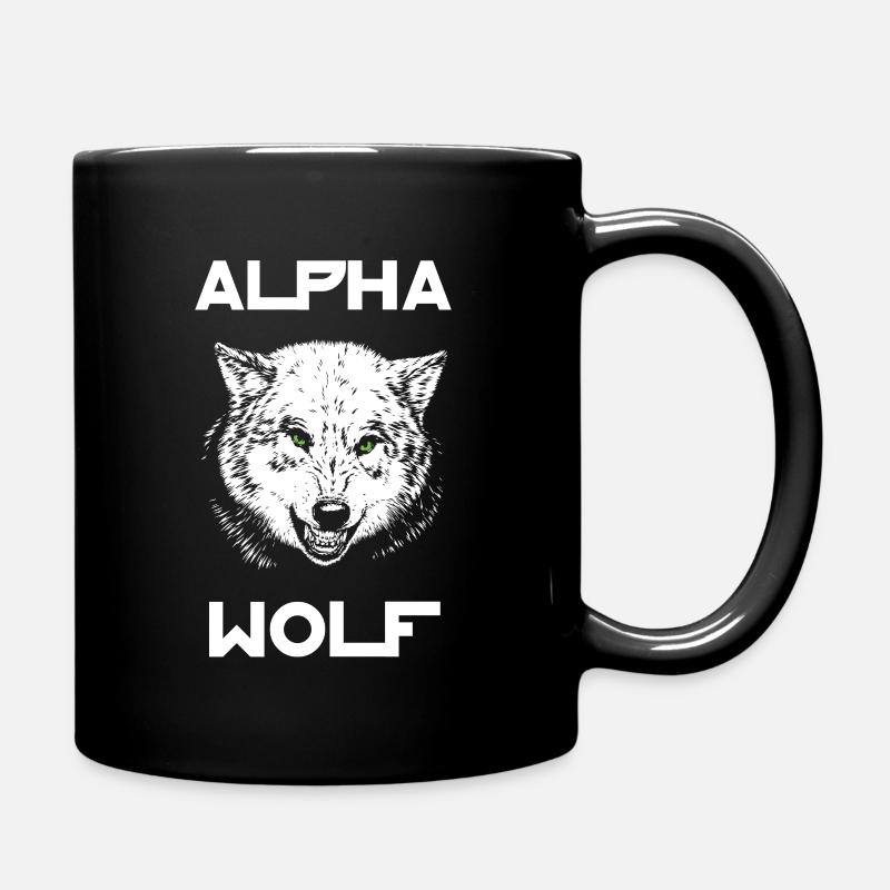 Alpha Wolf Wildlife - Tasse einfarbig - Schwarz