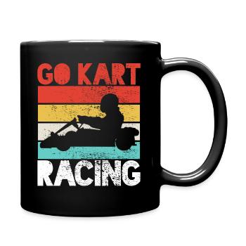 Kart Racing Kart Racing Kart Racing - Tasse einfarbig - Schwarz - Rechts