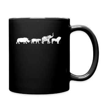 Safari Afrika - Full Colour Mug - black - Right