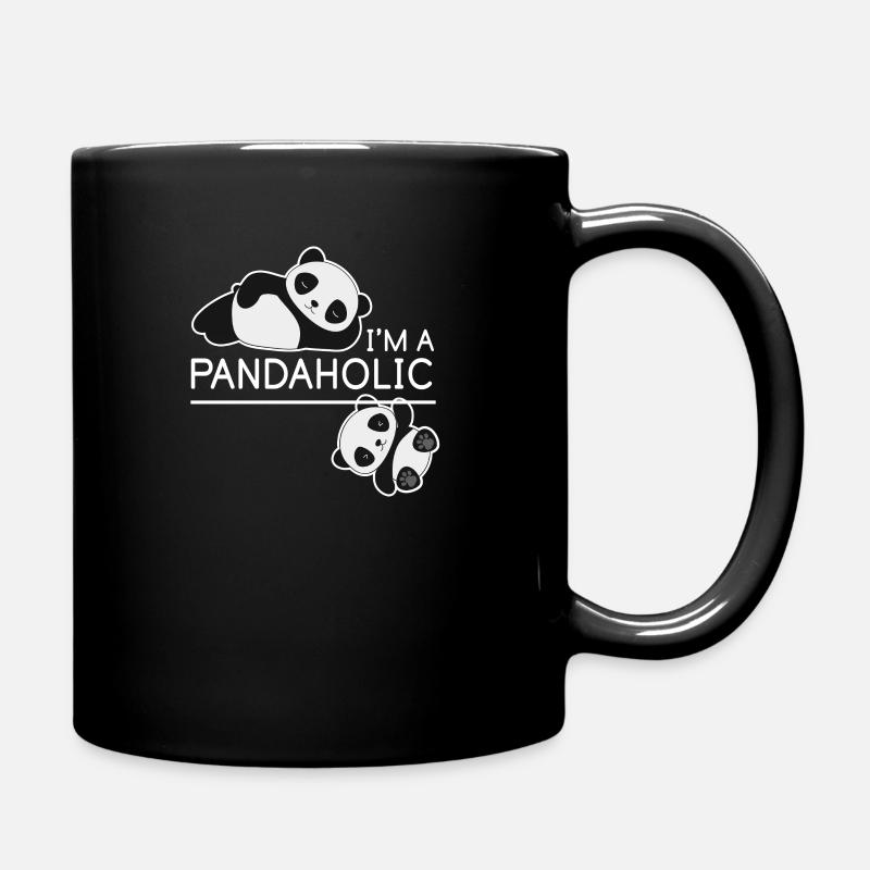 Ich Bin Ein Pandaholic Tier Süß Niedlich Geschenk - Tasse einfarbig - Schwarz