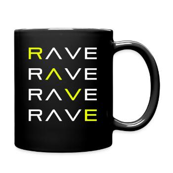 RAVE TECHNO RAVER - Tasse einfarbig - Schwarz - Rechts