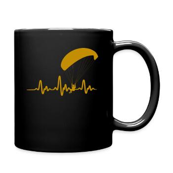 parapente - Mug uni - noir - Droite