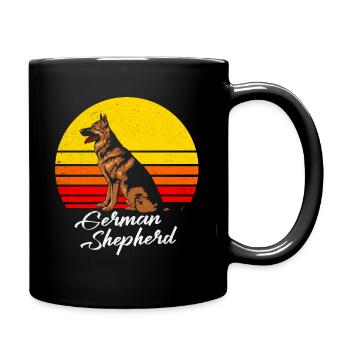 German Shepherd - Full Colour Mug - black - Right