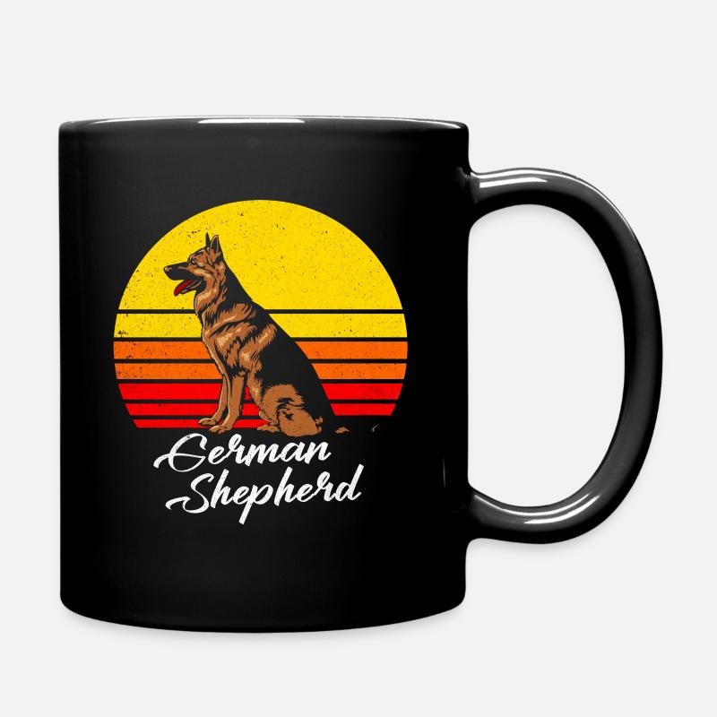 Deutscher Schäferhund - Tasse einfarbig - Schwarz