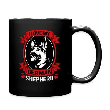 German Shepherd - Full Colour Mug - black - Right