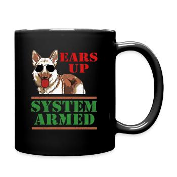 German Shepherd - Full Colour Mug - black - Right