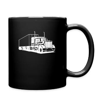 camion - Mug uni - noir - Droite