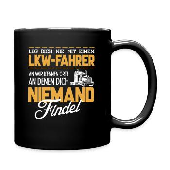 Driver Truck Truck Lorry Trucker - Full Colour Mug - black - Right