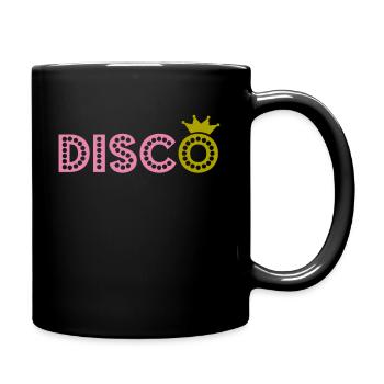Tanzende Disco - Tasse einfarbig - Schwarz - Rechts
