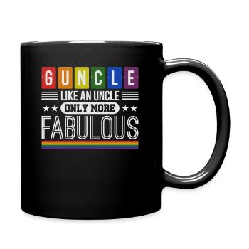 Gunkel homosexual uncle who is just great - Full Colour Mug - black - Right