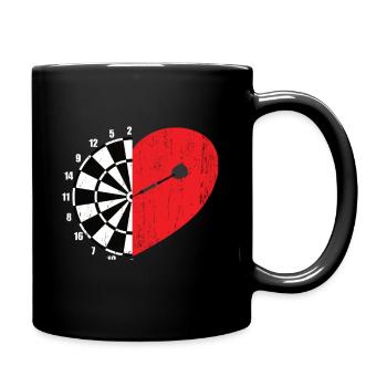 Dart Love Darts Dartboard Dart Darts - Mug uni - noir - Droite