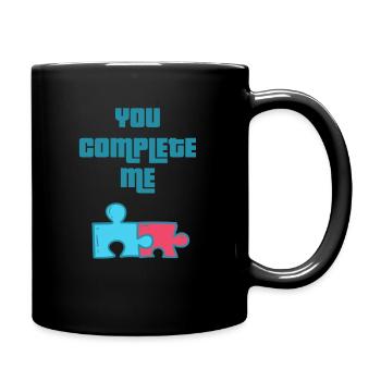Love puzzle love puzzle - Full Colour Mug - black - Right