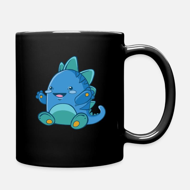 Bébé dinosaure heureux - Mug uni - noir