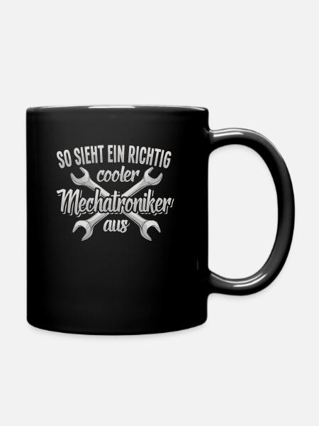 Mechatroniker Mechatronik - Tasse einfarbig - Schwarz