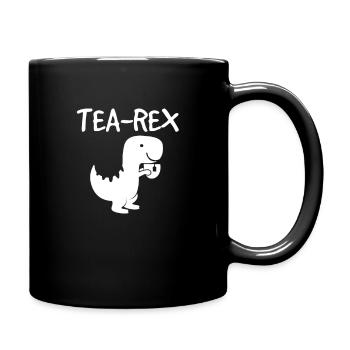 XASTY Funny Dino Tea-Rex Word Game Reptile Shirt - Full Colour Mug - black - Right