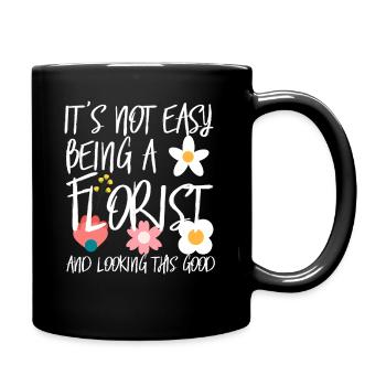Florist Florist Florist Florist Flower Shop - Full Colour Mug - black - Right