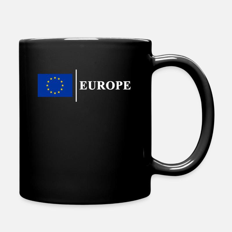 Europa - Tasse einfarbig - Schwarz