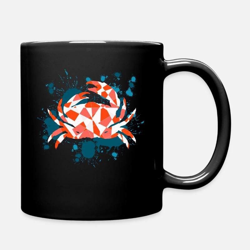 Krabbe - Krebstier - Tasse einfarbig - Schwarz