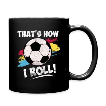 Football Funny Sayings Footballer Gift - Full Colour Mug - black - Right