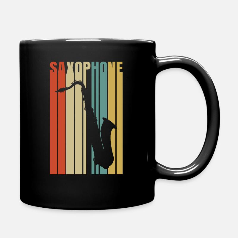 Saxophone - Tasse einfarbig - Schwarz