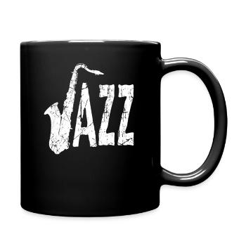 Saxophone - Tasse einfarbig - Schwarz - Rechts