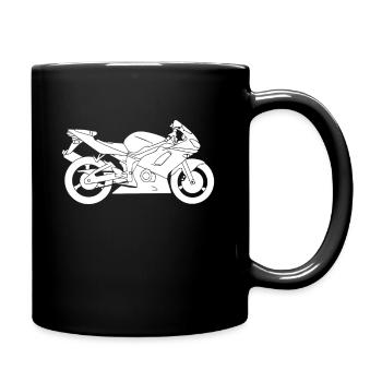 motorcycle - Full Colour Mug - black - Right