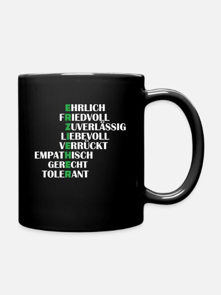 Erzieher - Tasse einfarbig - Schwarz