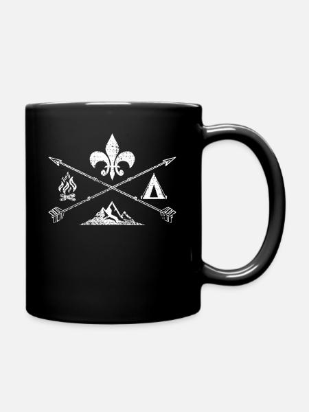 Scouting - Tasse einfarbig - Schwarz