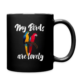 perroquet - Mug uni - noir - Droite