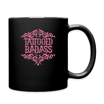 Tattoo - Tasse einfarbig - Schwarz - Rechts