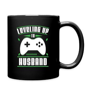 Passage au niveau du mariage de mari Mariage Mariage Amour - Mug uni - noir - Droite