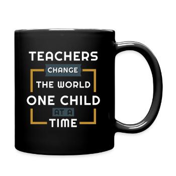 Teacher - Full Colour Mug - black - Right