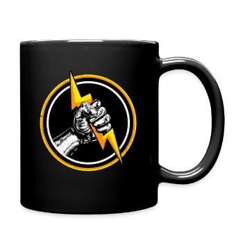 Electrician - Full Colour Mug - black - Right