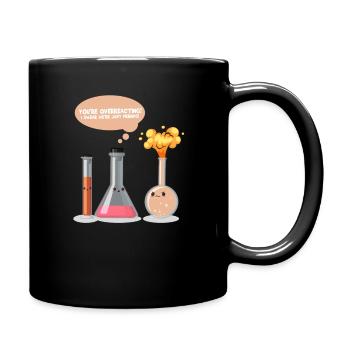 Chemise de chimie de nerd qui réagit - Mug uni - noir - Droite