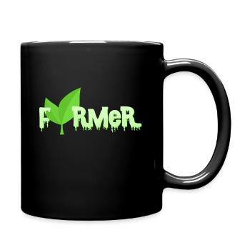 Bauer - Tasse einfarbig - Schwarz - Rechts