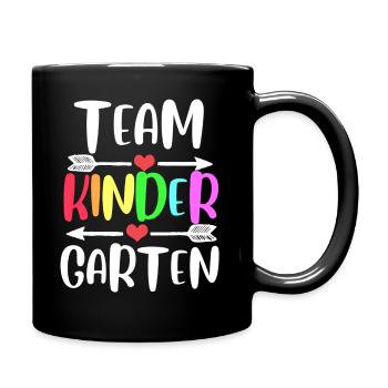 Kindergarten Team - Tasse einfarbig - Schwarz - Rechts