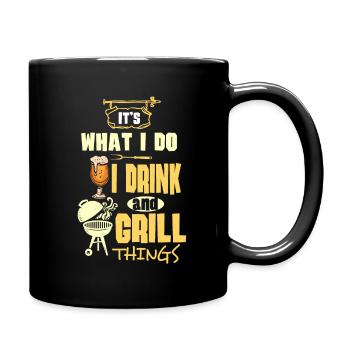 Barbeque BBQ BBQ Beer - Full Colour Mug - black - Right
