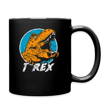 T-Rex Tyrannosaurus Rex - Tasse einfarbig - Schwarz - Rechts