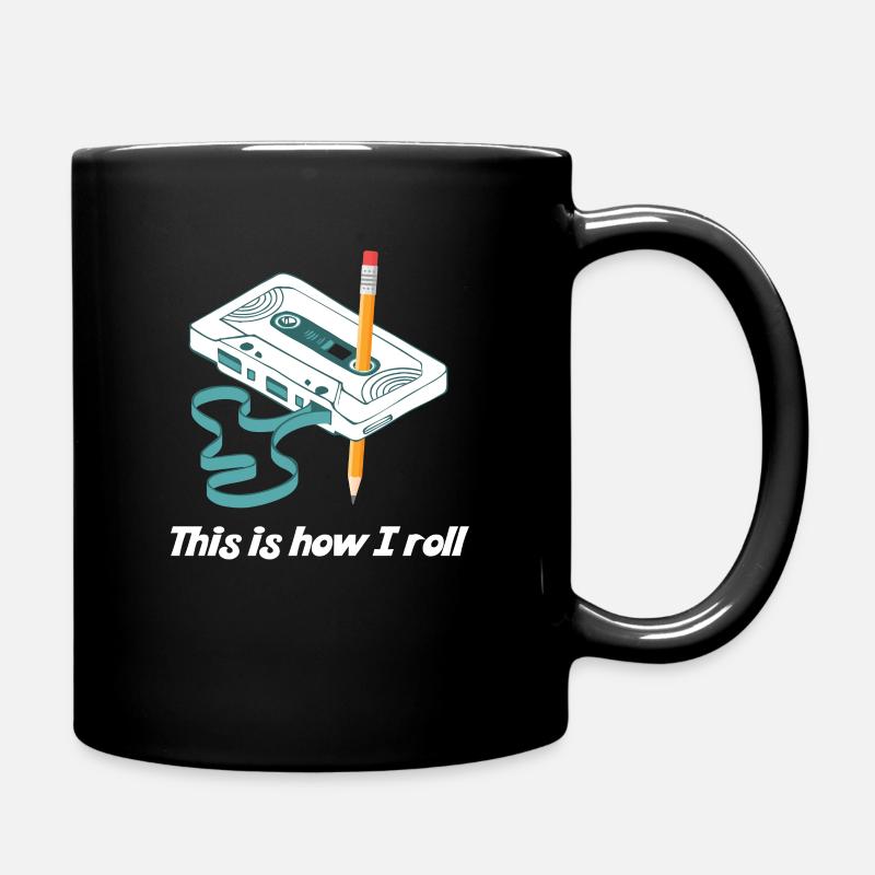 This I How I Roll Kassette Musik Retro Audio 80er - Tasse einfarbig - Schwarz