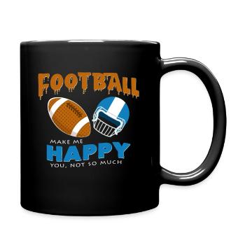 American football - Full Colour Mug - black - Right