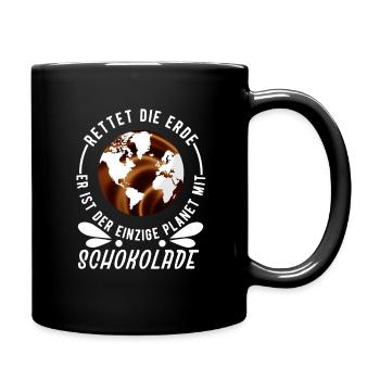 Klimawandel - Tasse einfarbig - Schwarz - Rechts