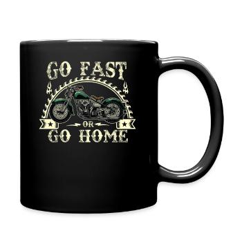 Cadeau moto moto motard drôle - Mug uni - noir - Droite