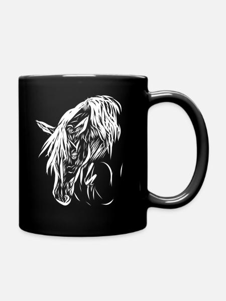 Cheval - Mug uni - noir