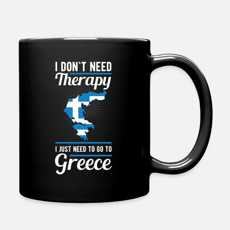 Grèce - Mug uni - noir